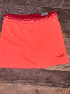 Puma Coral-Red Performance Skirt